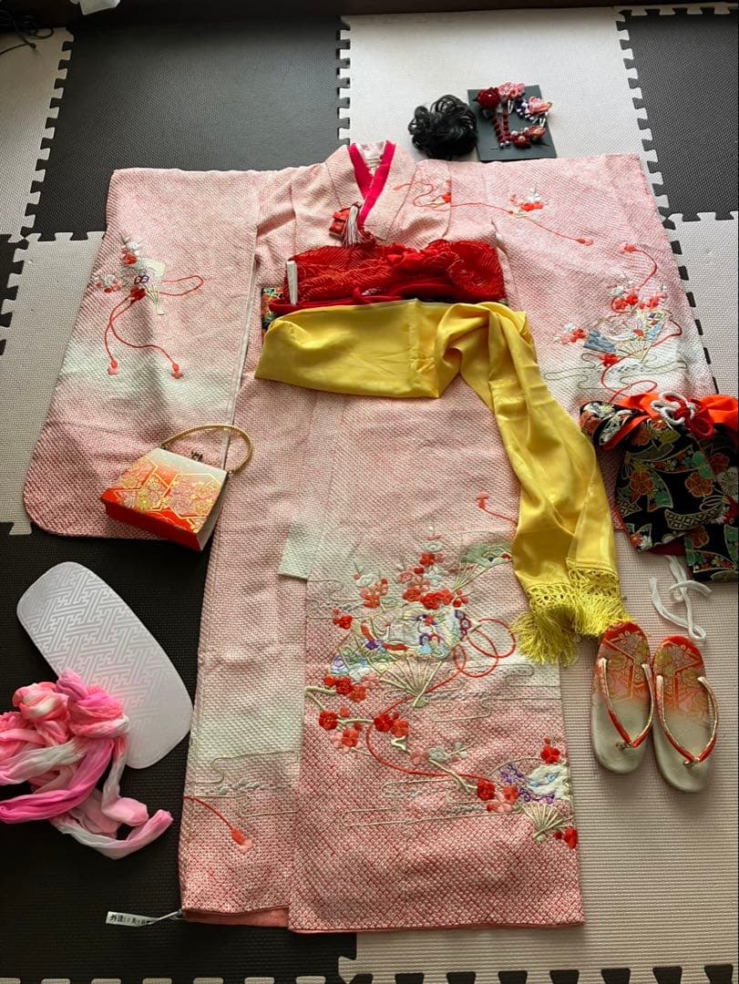 7歳七五三着物と小物セット