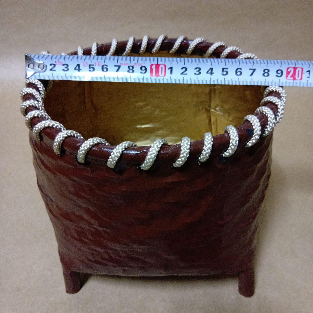 茶道具　塩籠炭斗 一燈好み