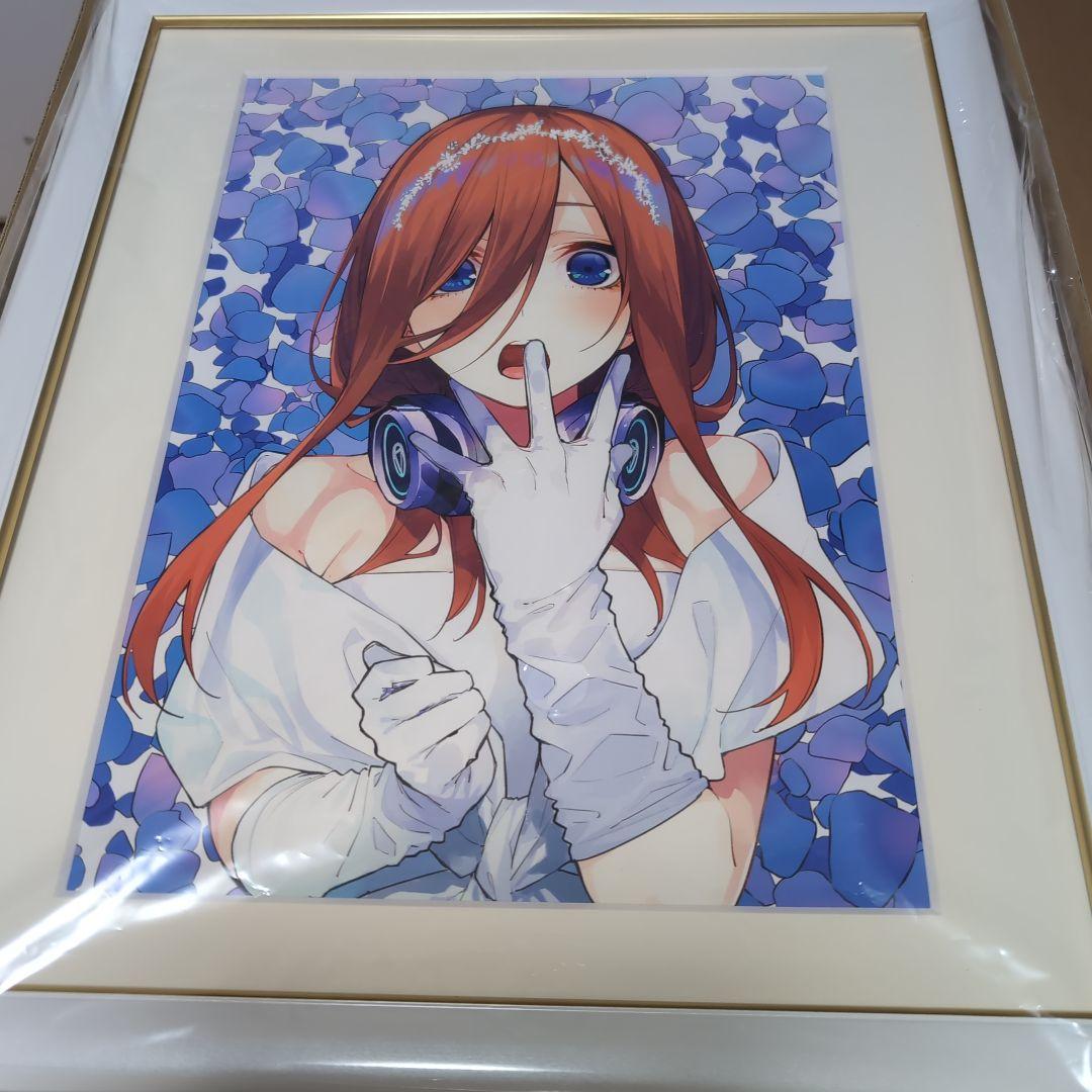 YummY 五等分の花嫁五人分ウェディングイラスト A4記念額装絵