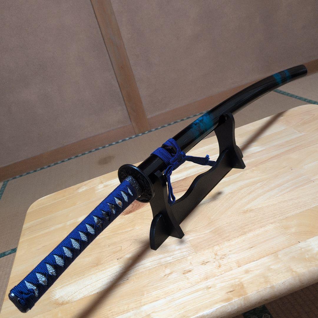 ✰週末価格✰　模造刀『マーブル青・グラデーション拵え』