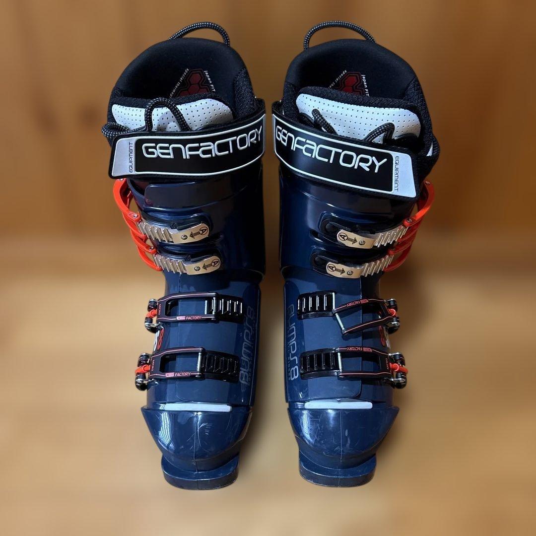 GENFACTORY Bumps 8 スキーブーツ ネイビー25~25.5cm