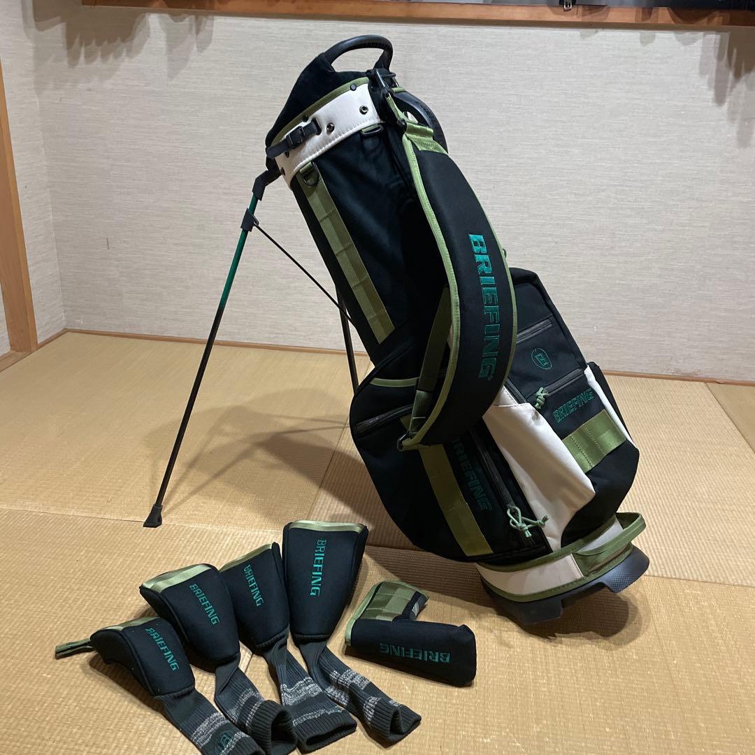 BRIEFING スタンド式ゴルフバッグ ブラック/グリーン