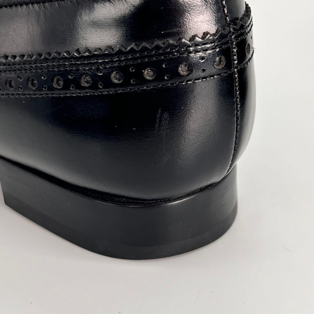 【美品】REGAL 本革 ウイングチップ タッセルローファー パンプス 24cm