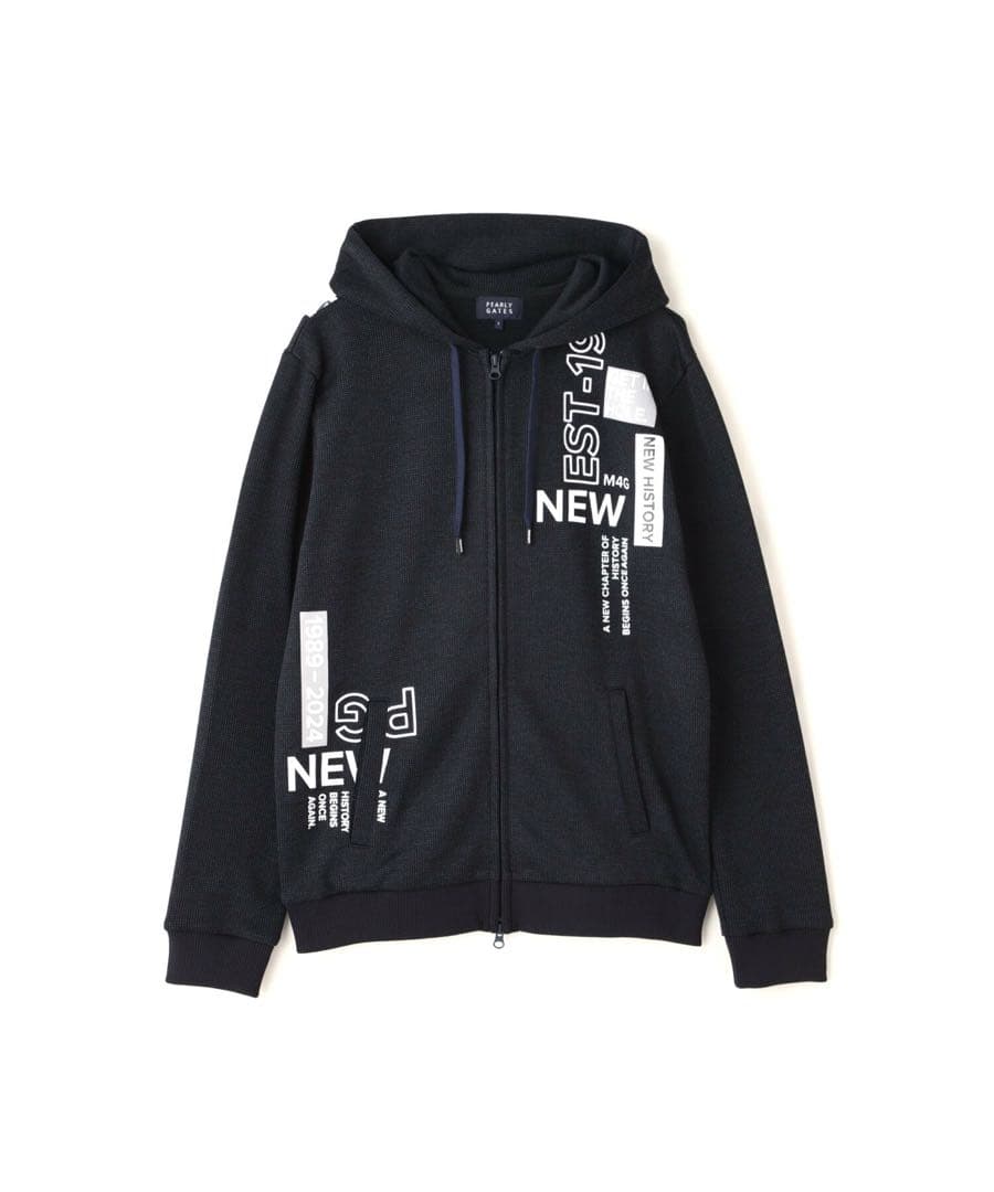 PEARLY GATES セーターメランジフリースフルジップフーディ