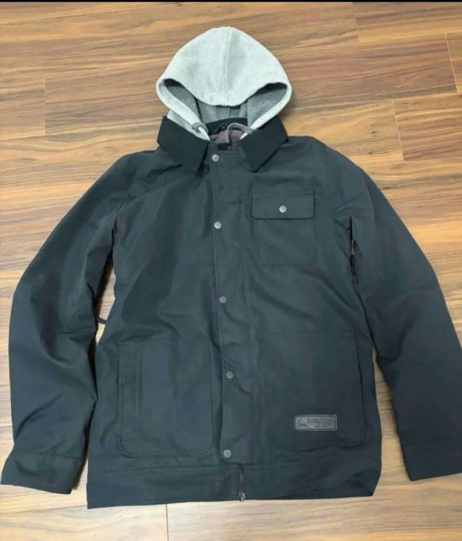 BURTON スノボウェア 男性用Sサイズ 黒 フード付き