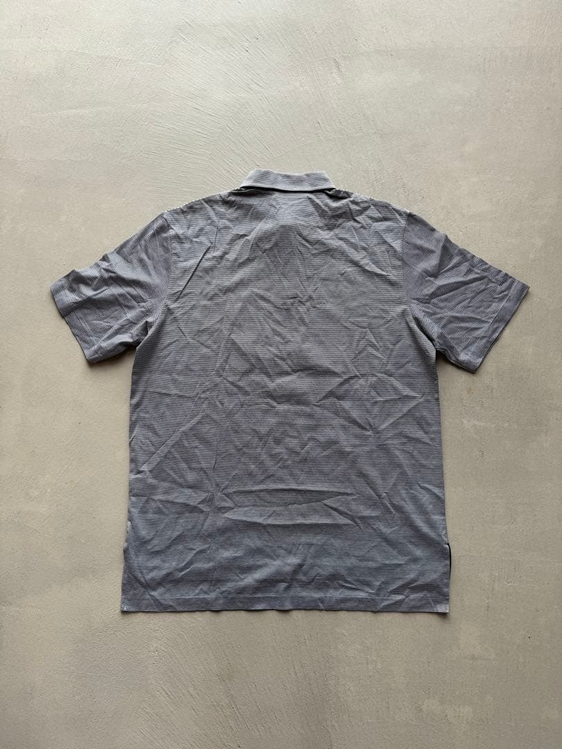 POLO GOLF ポロゴルフ ボーダー柄半袖シャツ ブラック系 mt55
