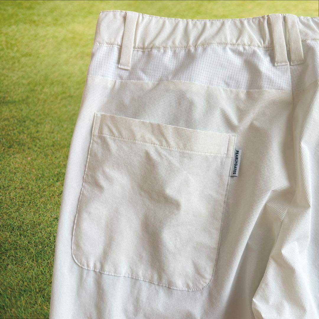パーリーゲイツ　ジョガーパンツ　L〜XL相当 白　ホワイト　美品　5 パンツ