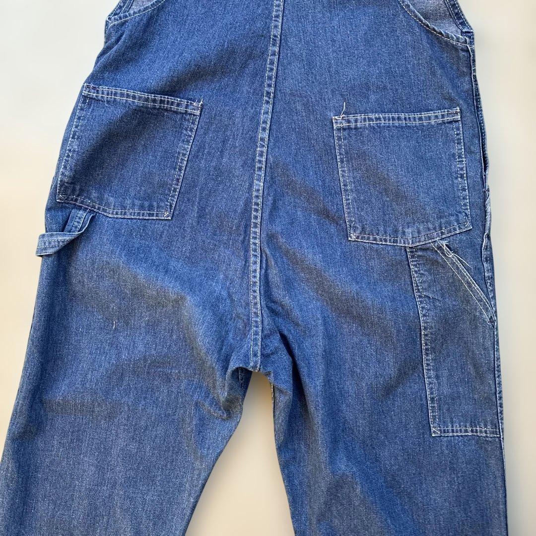 オーバーオール　オシュコシュ　アメリカ製USA70s インディゴブルーデニム古着