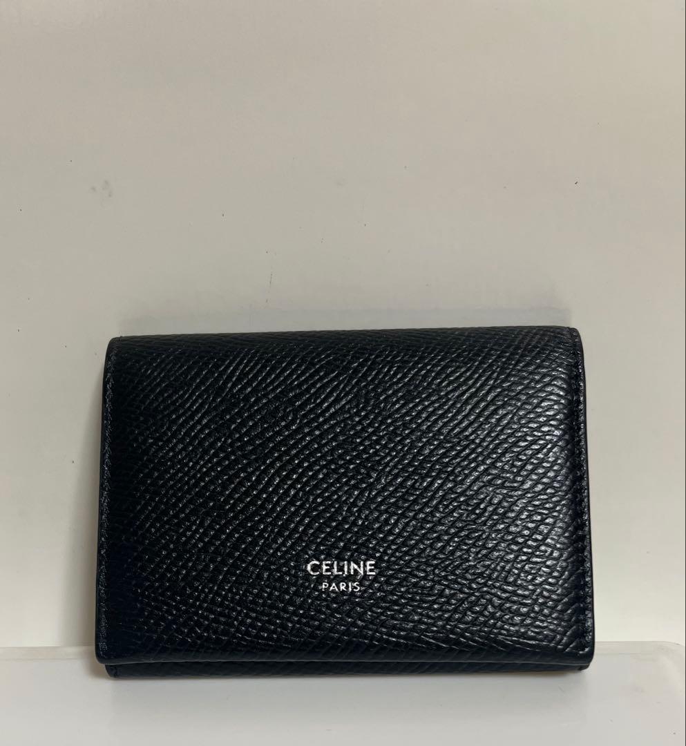 【美品】CELINE 黒 レザー 名刺入れ