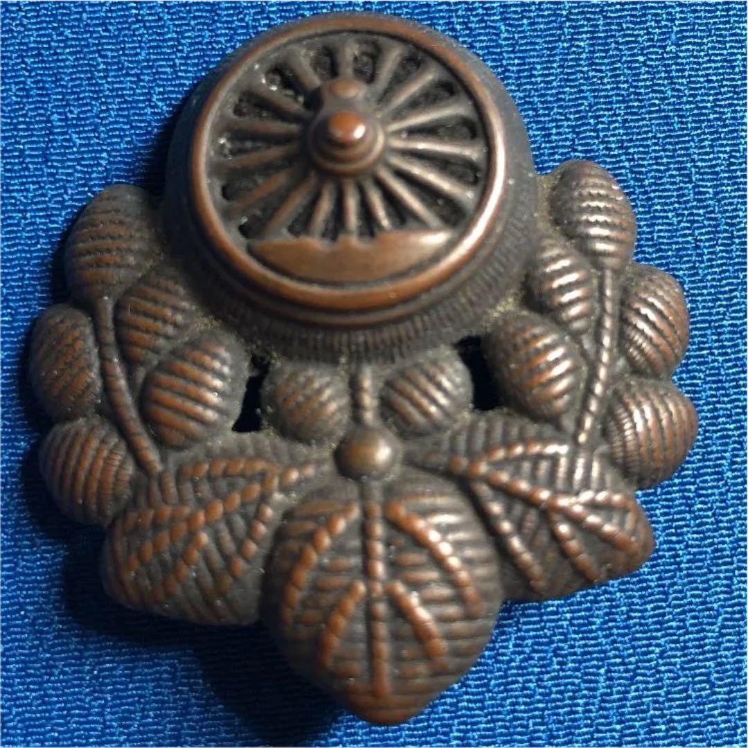 極レア！鉄道省時代の国鉄　戦前の品！制帽の帽章　金属プレス