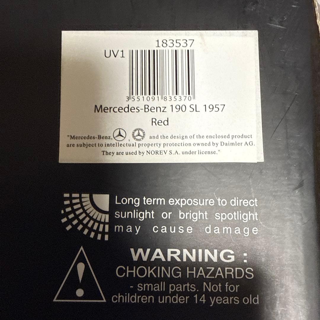新品美品希少　ノレブMercedes-Benz 190 SL( 1957)Red
