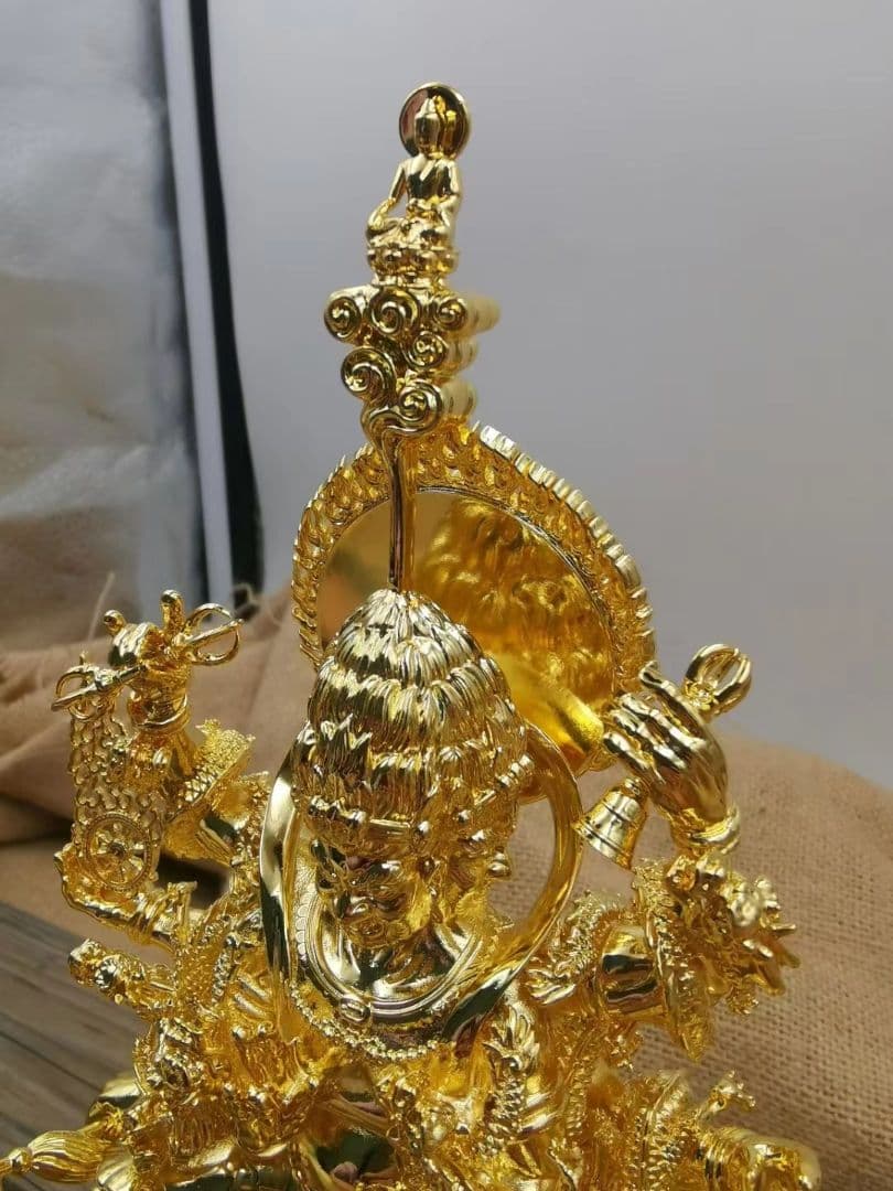 【修縁堂】真鍮仏像 烏枢沙摩明王 置物 供養品 密教法具 真言宗 仏教工芸品