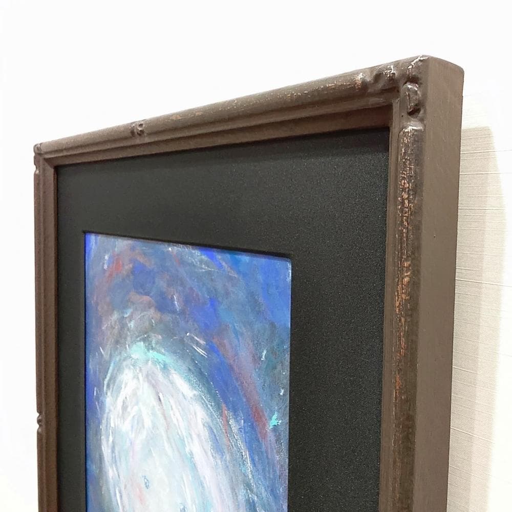 内野隆文　星のロザリオ　肖像　人物画　絵画　現代アート　アクリル画　額縁