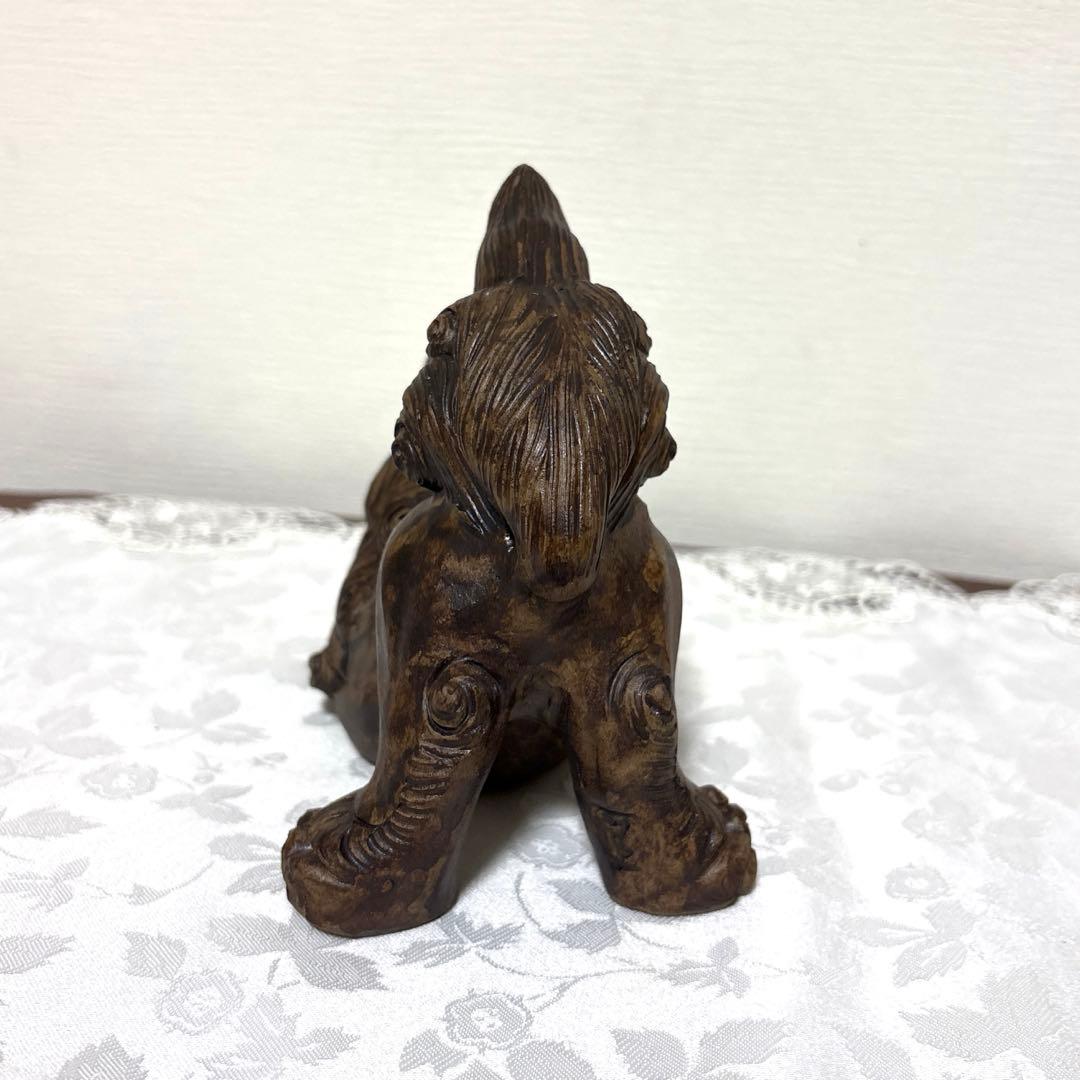 シーサー像 陶器製　在銘