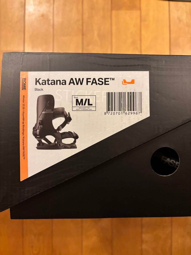 ROME Katana AW FASE ビンディング M/L ブラック