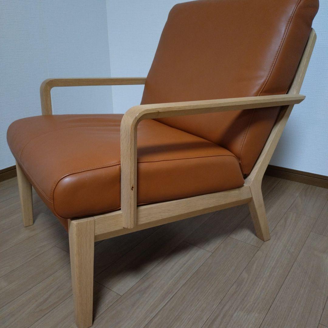 専用　引き取り　カリモク　レザー　パーソナルアームチェア