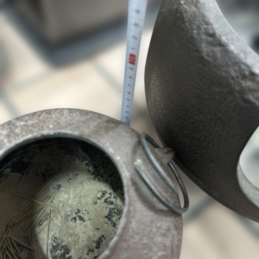 風炉釜茶釜セット 茶道具鉄釜 昭和 レトロ 骨董品　アンティーク