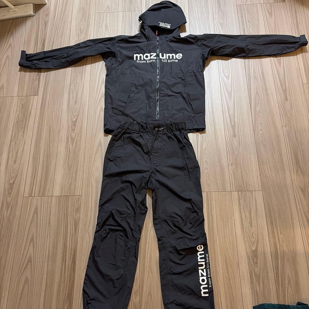mazume フード付きレインウェア 上下セット XL