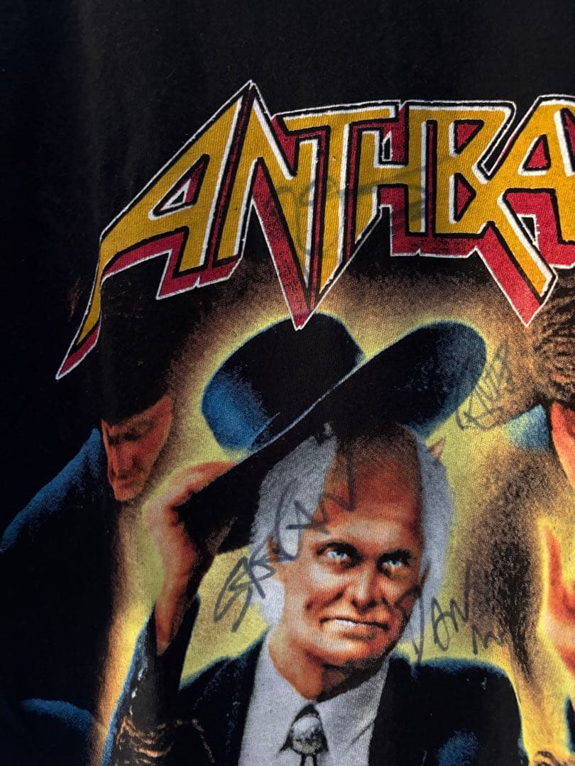 ANTHRAX サイン入り Tシャツ