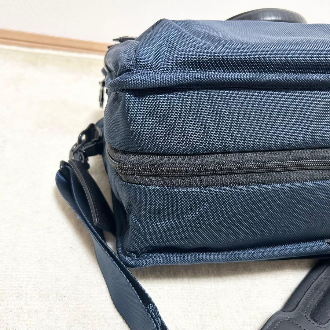 美品　TUMI × SHIPS ブリーフケース　ビジネスバッグ　ネイビー　コラボ