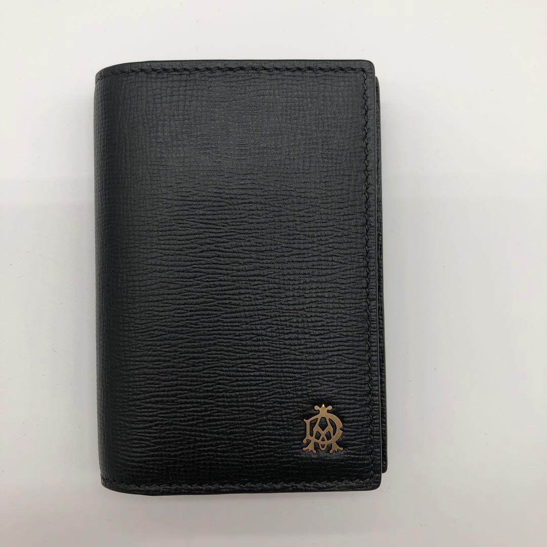 【新品未使用品】dunhill ブラックレザー名刺入れ
