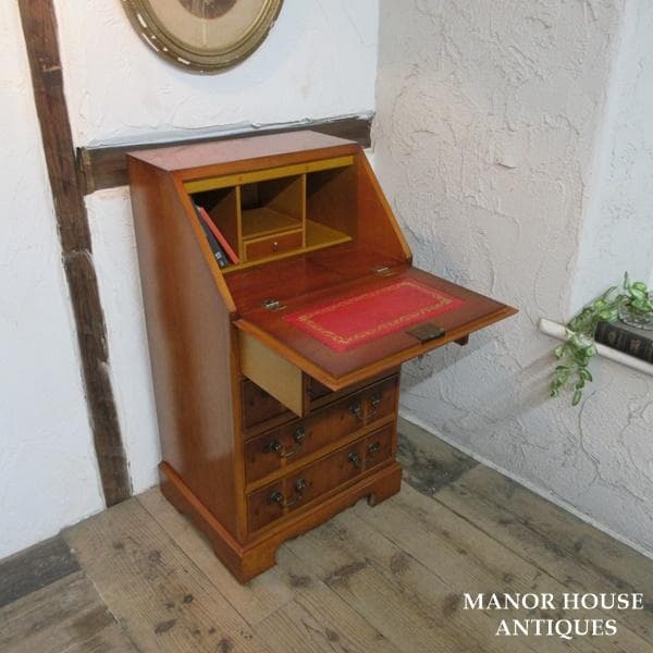 イギリス アンティーク 家具 ライティングビューロー デスク 机 6918d