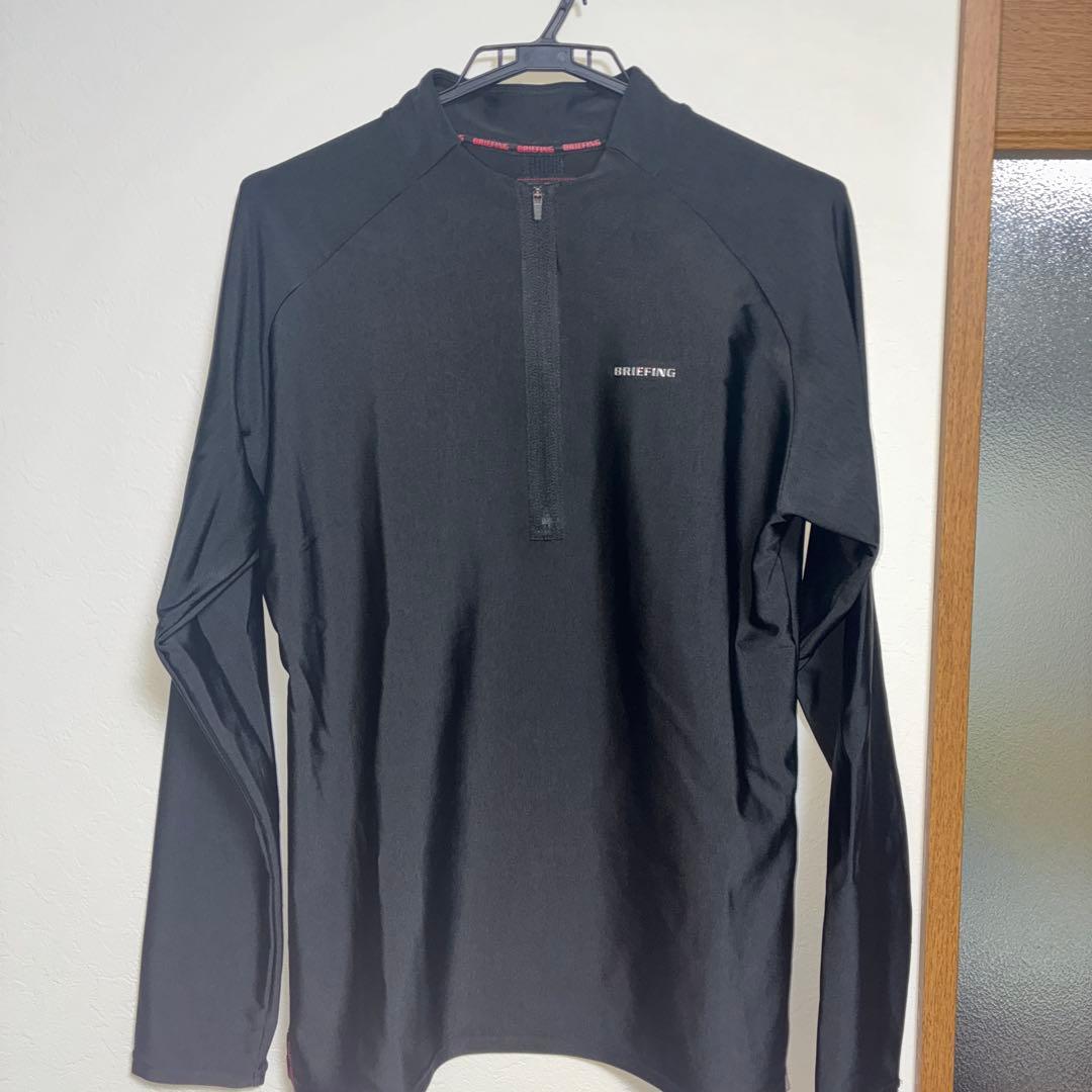 BRIEFING ハーフジップシャツ M ブラック