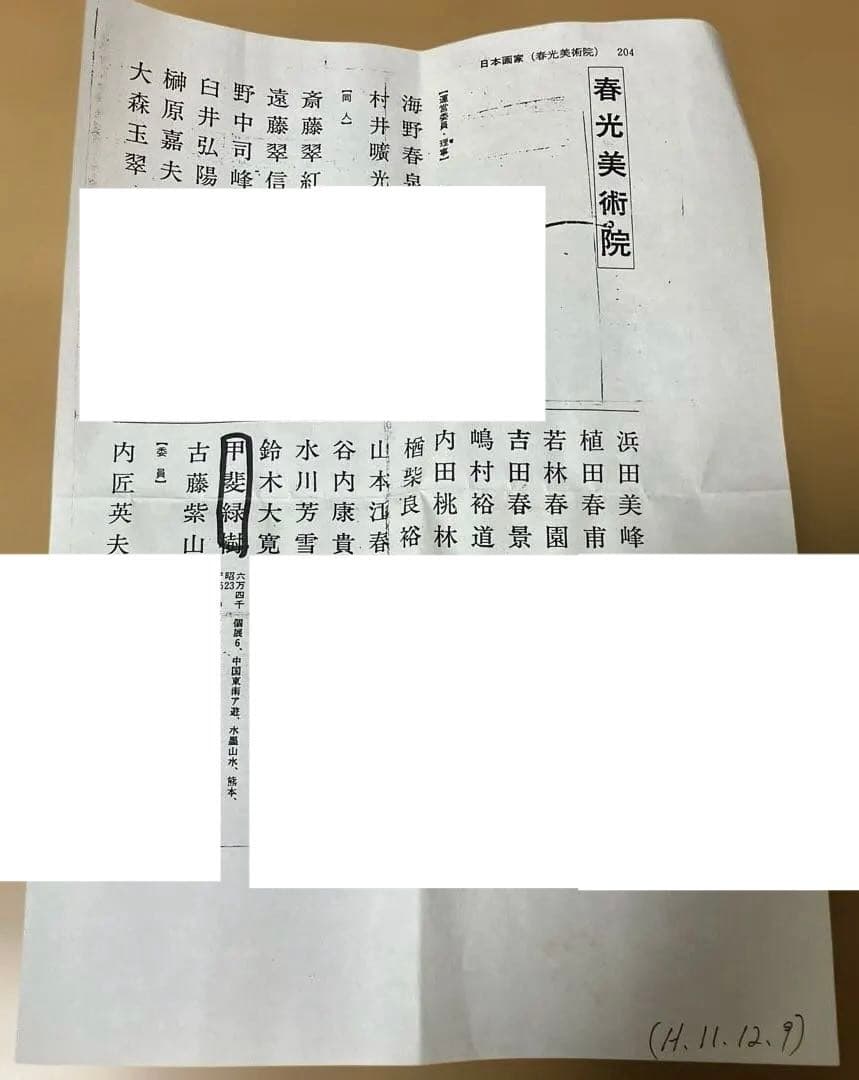 亀之図 尺三 掛軸 甲斐緑樹 落款印 箱 木箱付き 春光美術院