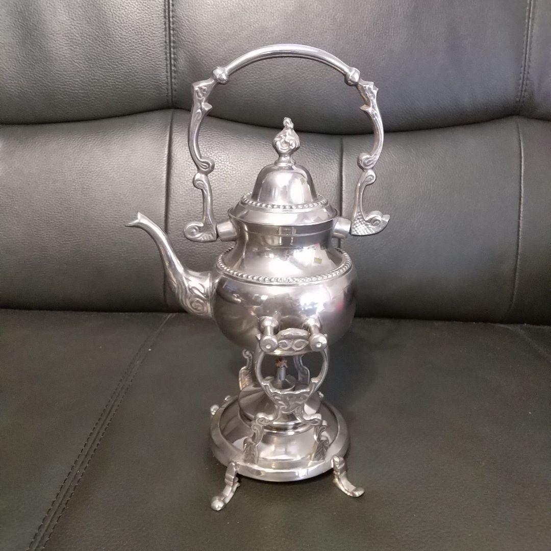 アンティークシルバープレート フランス製 ピッチャー英国製紋章、刻印 6ヶ所