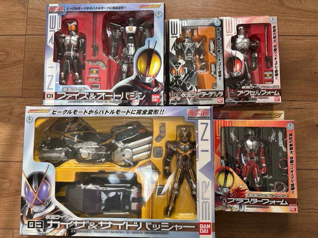 仮面ライダーファイズ　スーパーライダーヒーローシリーズ　セット　カイザ　デルタ