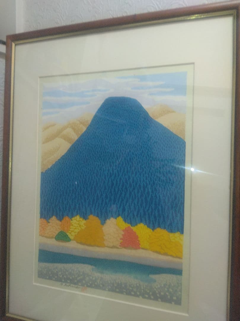 山と川の風景 日本画　65×50サイズ