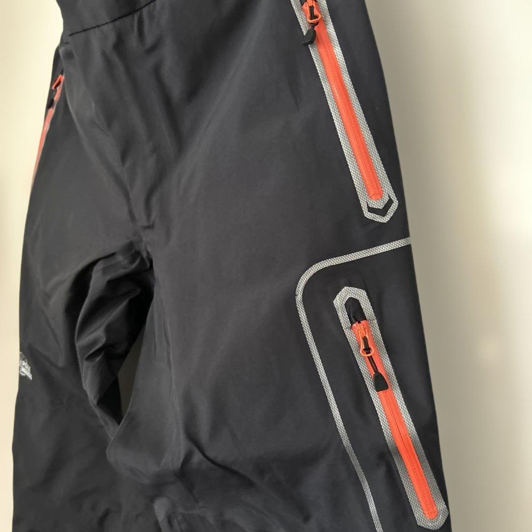 POLE WARDS レインウェア上下セット　M 黒/オレンジ