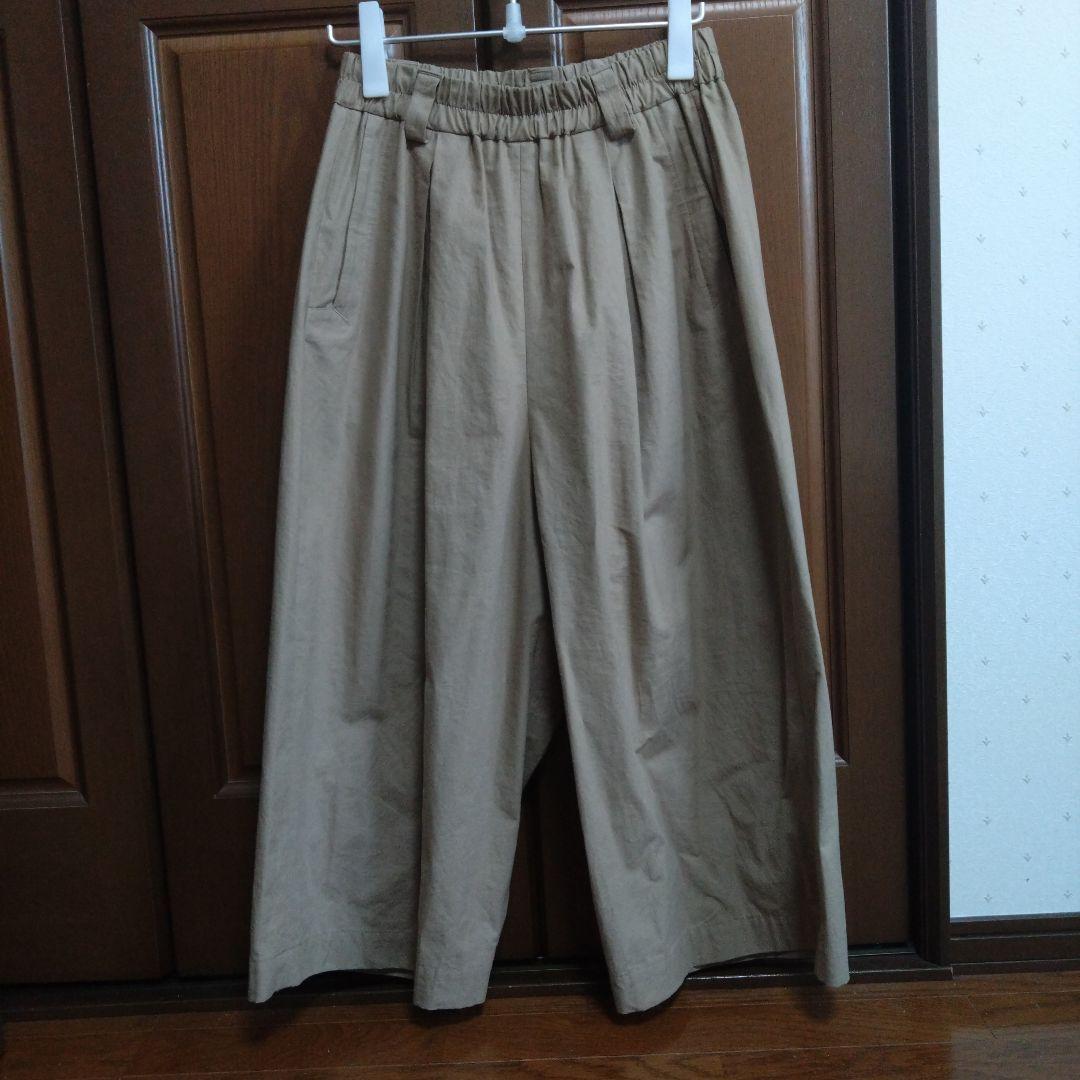 ateliernaruseコットンリネンガウチョパンツ ベージュ