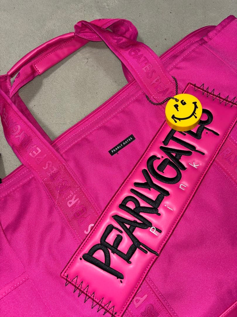 （超美品）パーリーゲイツ、ペイントロゴシリーズ、ロッカーバッグ