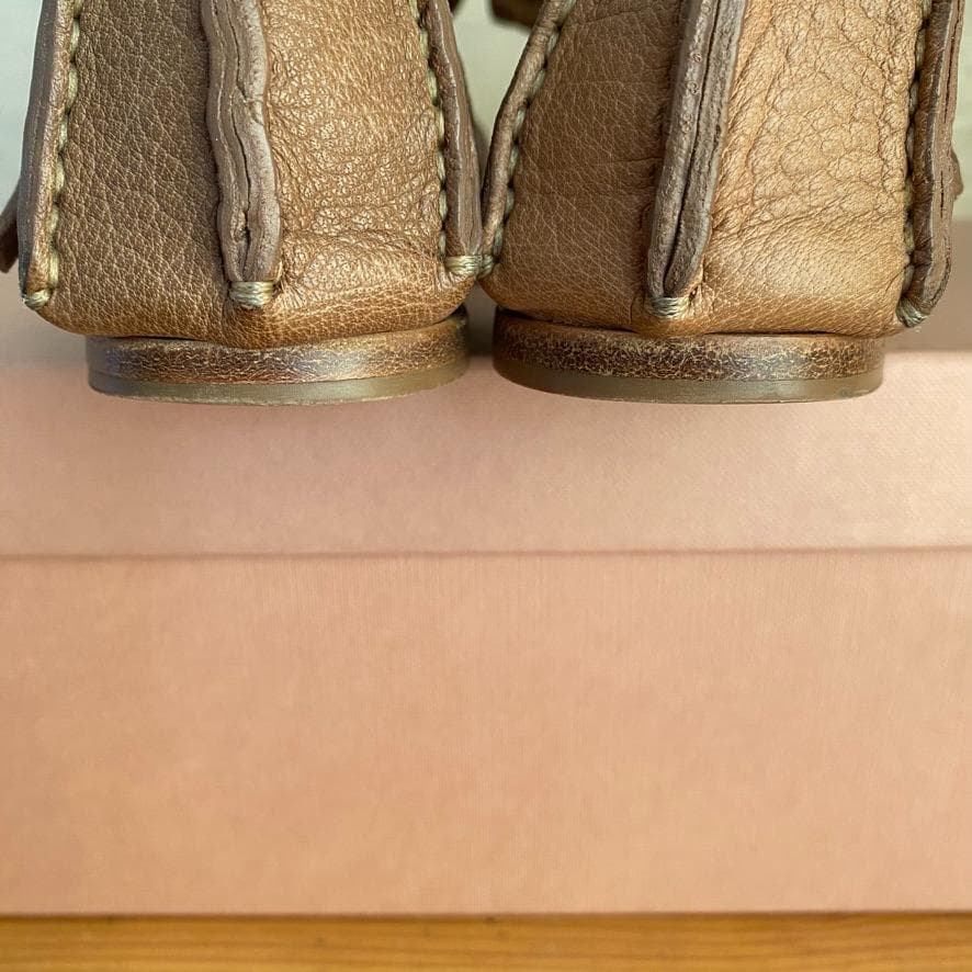 【美品】　MIUMIU　ミュウミュウ フラワーサンダル 36