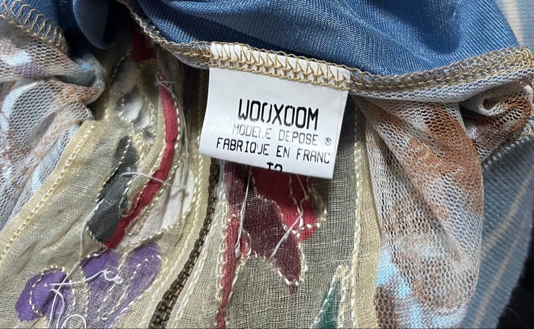 希少＊ヴィンテージ 刺繍入りメッシュ スカジャン S