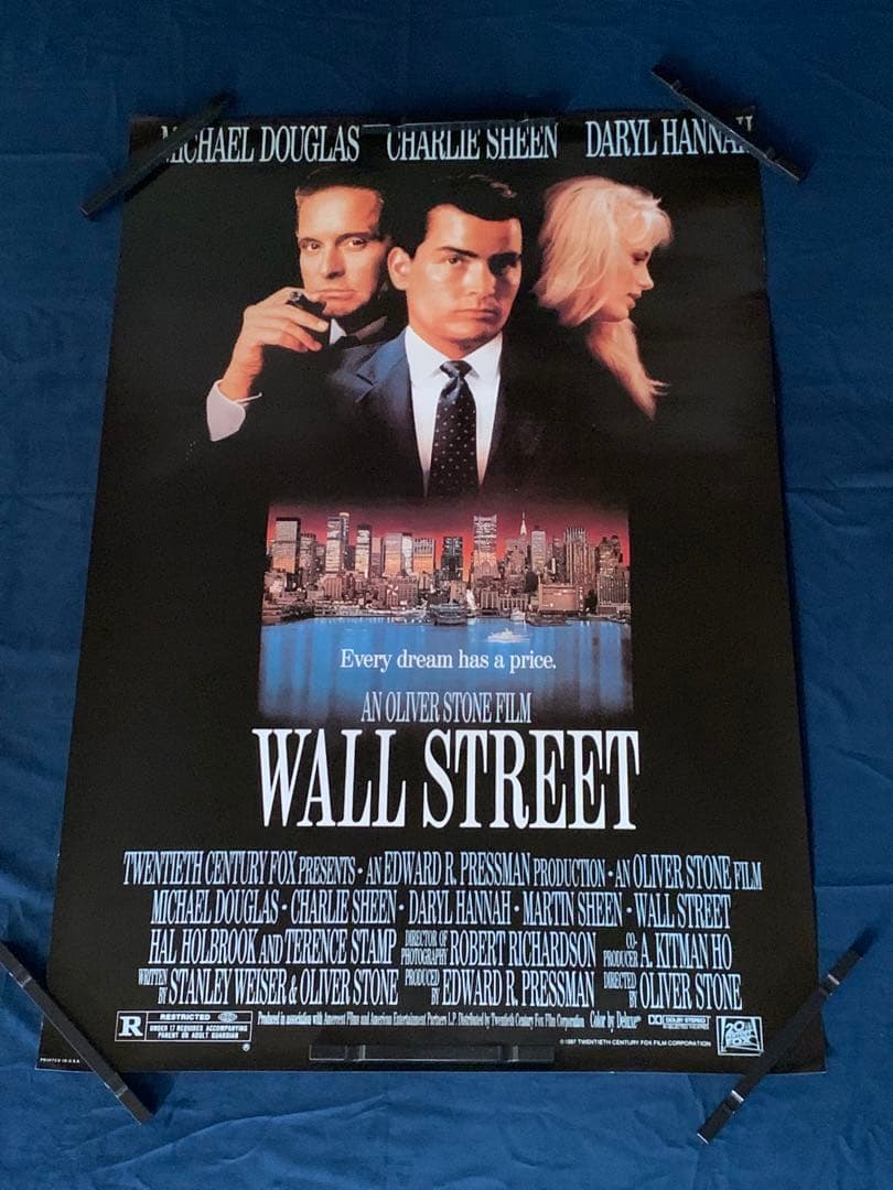 ウォール街　USオリジナル映画ポスター