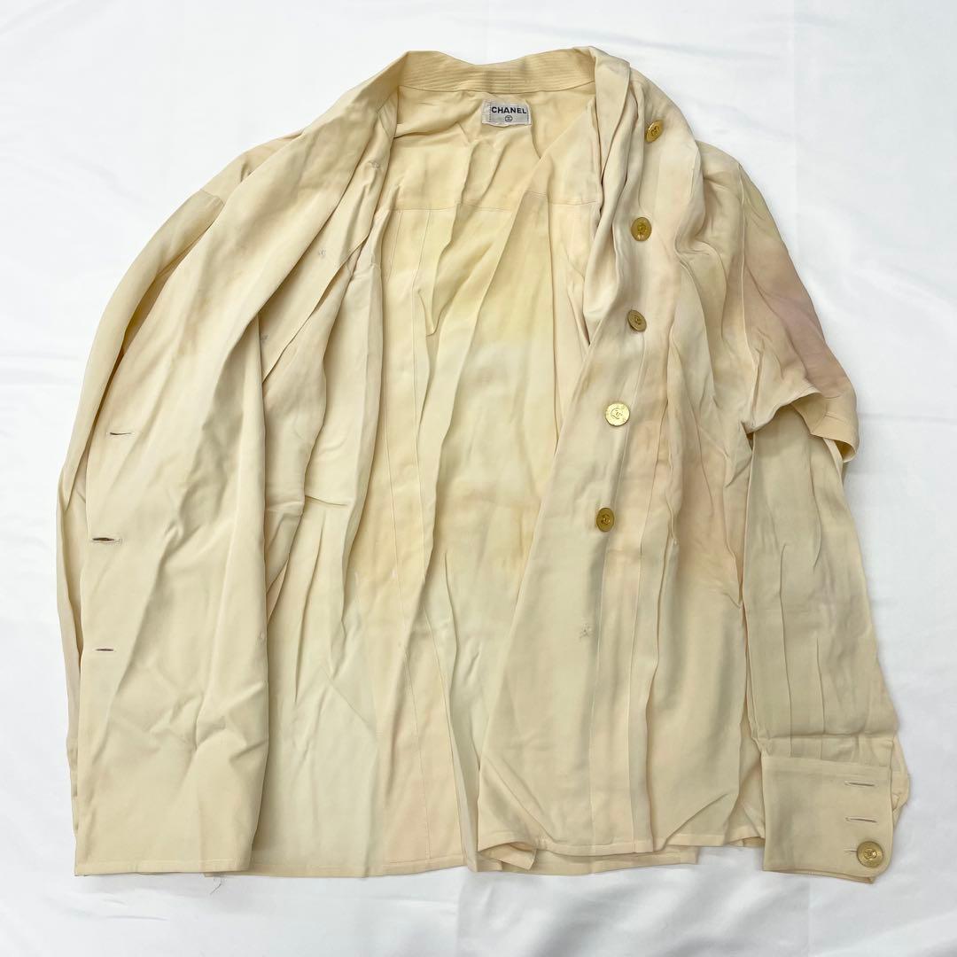 希少✨CHANEL ココボタン　ブラウス