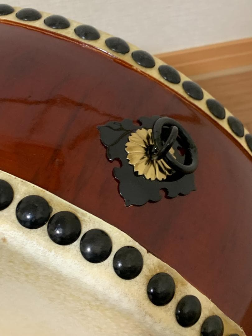 合計35,750円 諏訪工芸 松材 平太鼓 1.2尺 台座バチ専用ケース付き