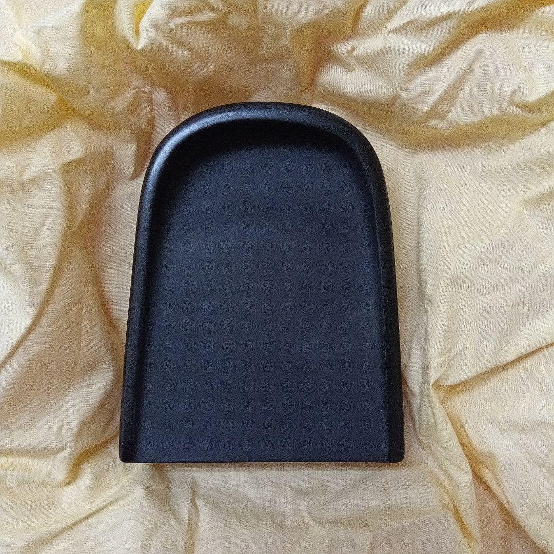 【風字硯】雨畑硯　栄寿堂　山下芳石作　共箱　【希少品】