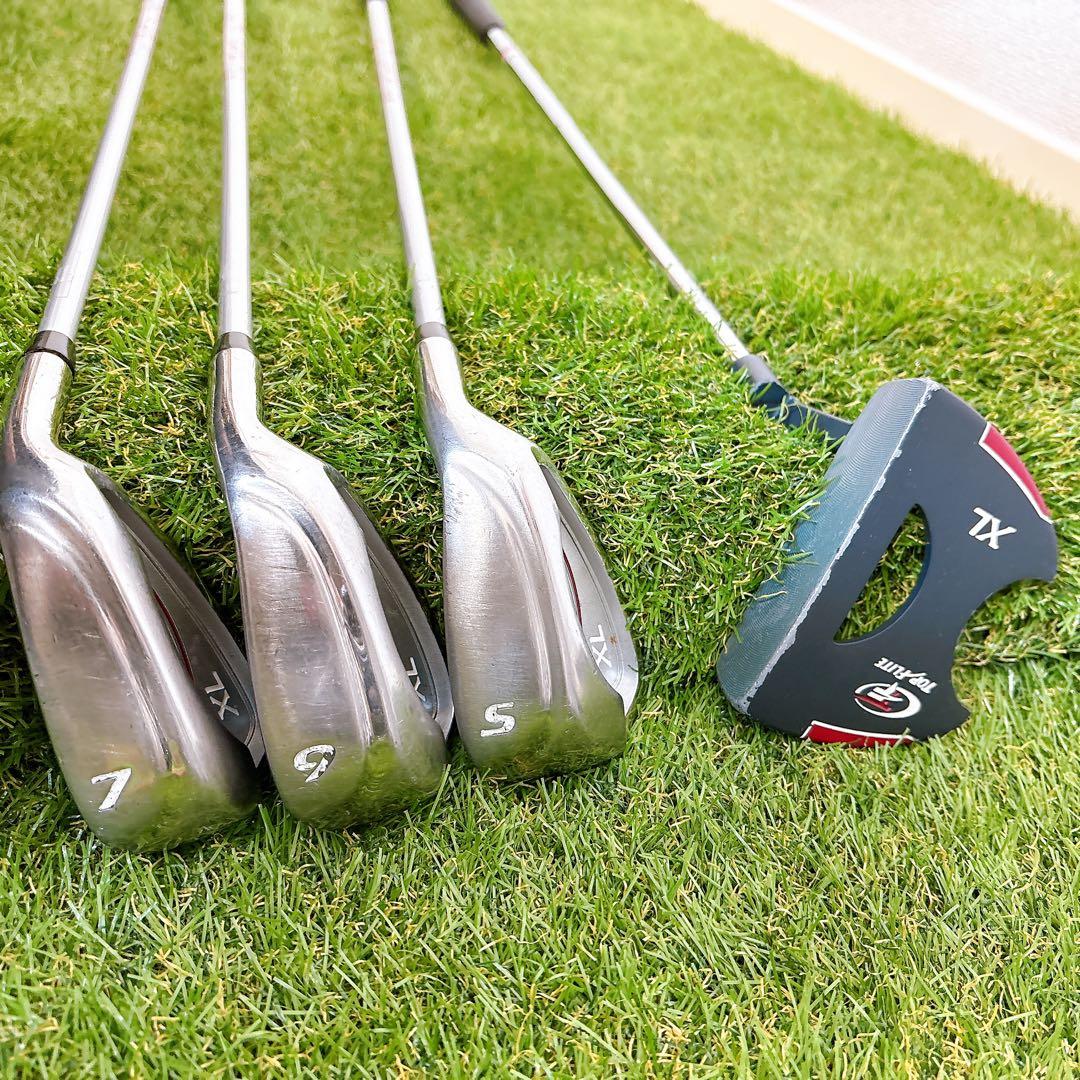 レディースゴルフクラブセット　トップフライト　7本　可愛いキャディバッグ付き