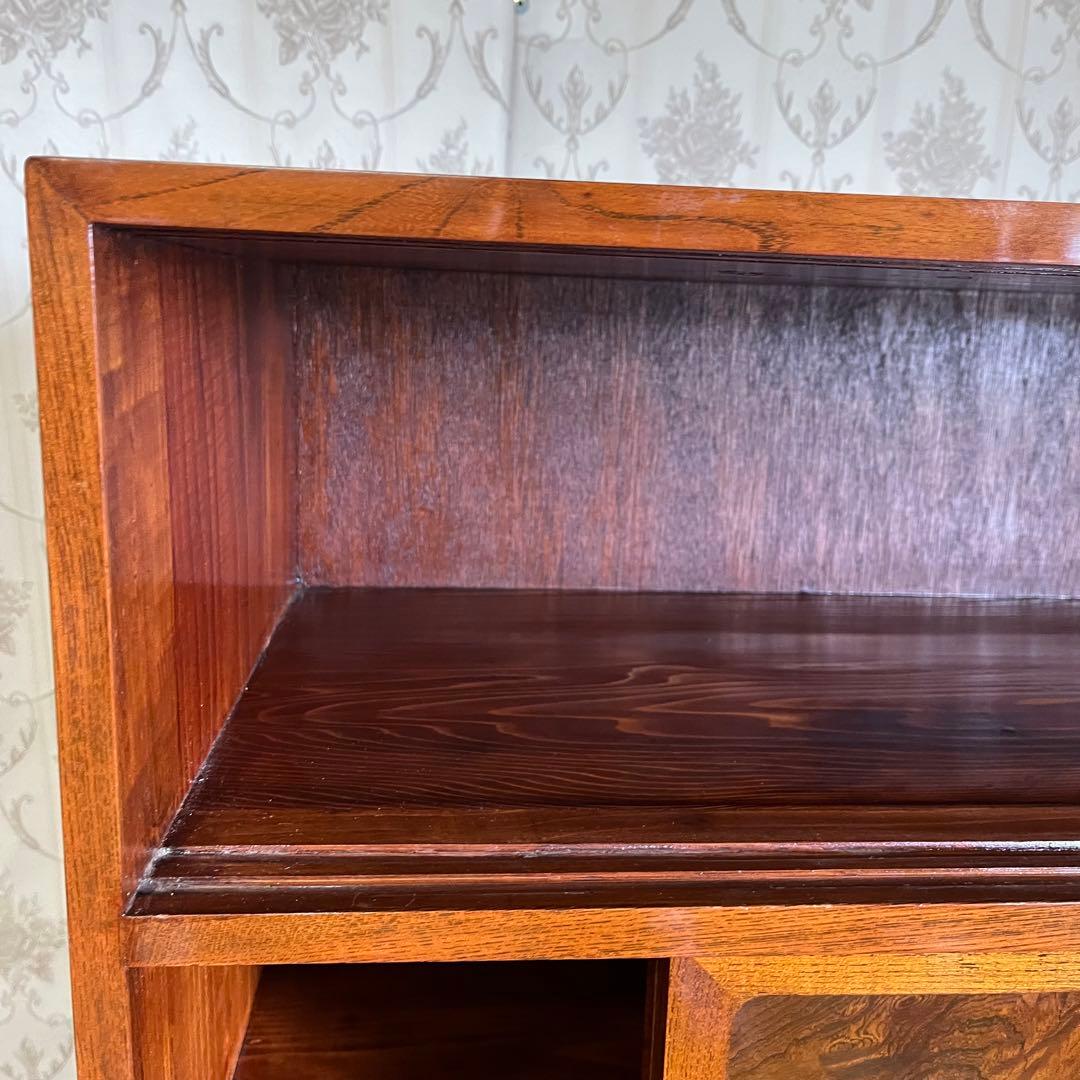 【アンティーク】昭和レトロ 木製 茶箪笥 食器棚 サイドボード 古民家 古家具