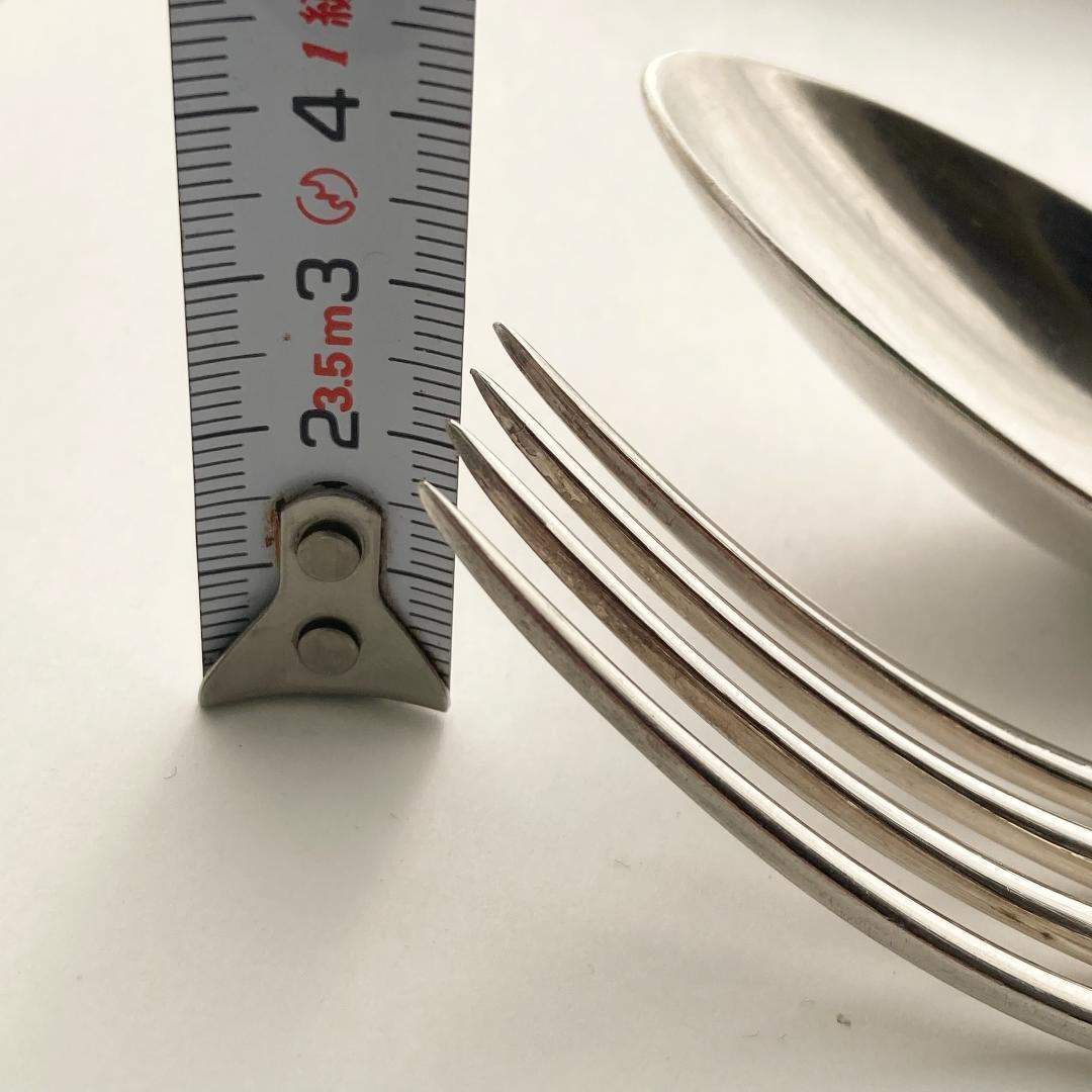 【くまさん】フランスアンティーク⭐️テーブルフォーク　テーブルスプーン　５