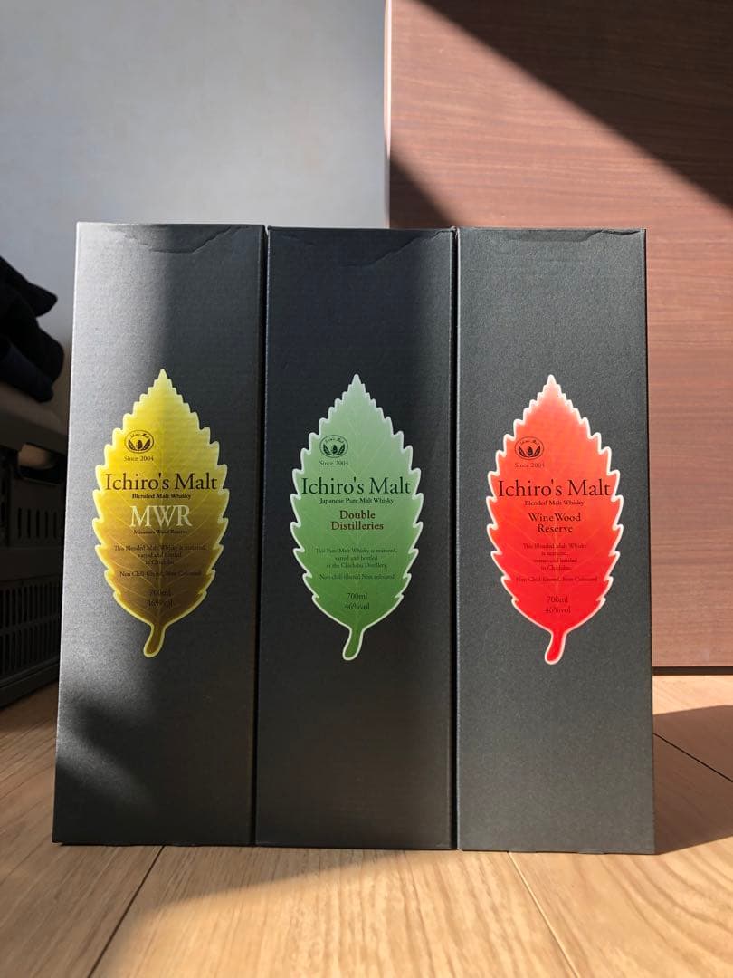 [人気] イチローズモルト　リーフシリーズ 3本セット　新品未開封