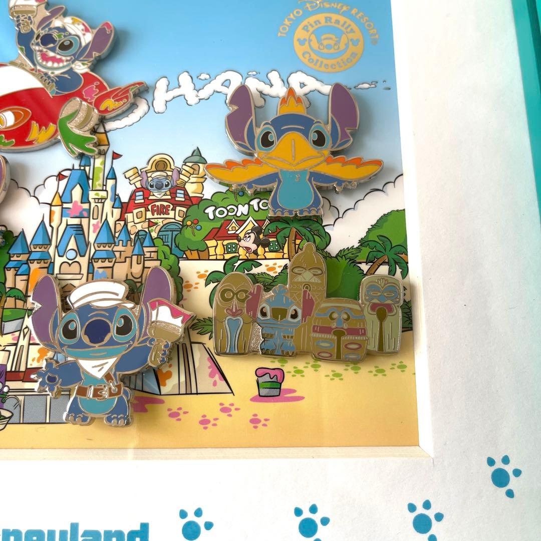レア　未使用品　スティッチ フォトフレーム ピンバッジ6点　東京ディズニーランド