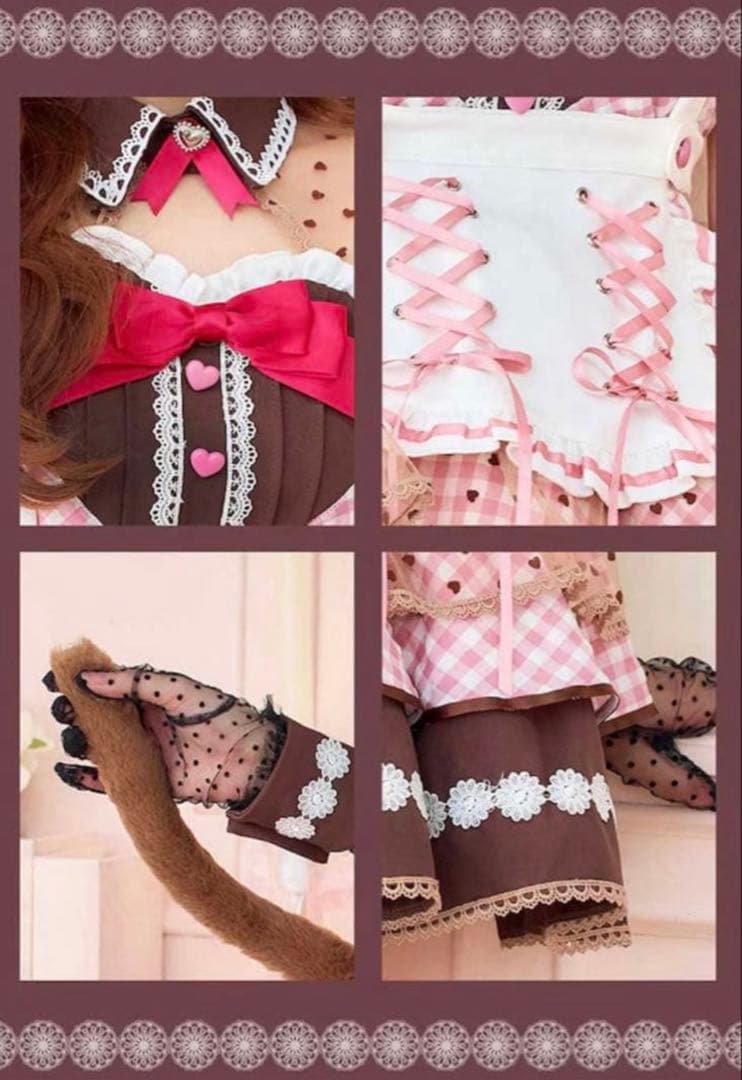 malymoon ラブハートブラウニーキャットメイド　バレンタイン　コスプレ