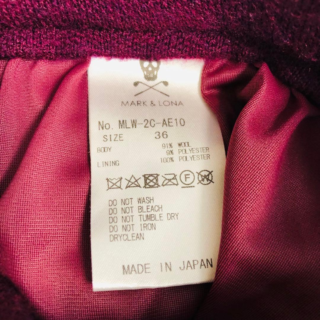 MARK AND LONA マークアンドロナ　ゴルフスカート　ニットスカート