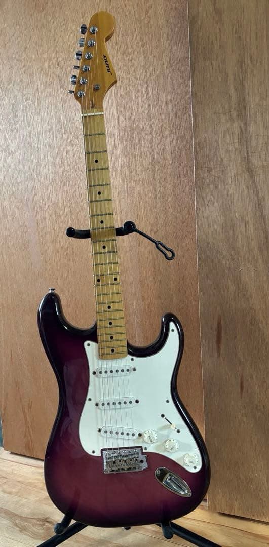 kentoさん専用　ギター　ストラト　juno 紫　パープル