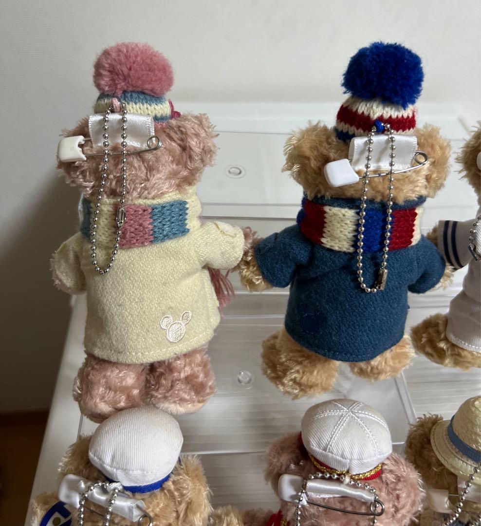 ディズニー、ダッフィー、シェリーメイぬいぐるみバッチ（船乗り、マフラー衣装）