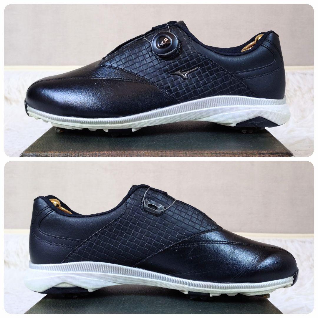 MIZUNO GOLF　ワイドスタイル003 ボア　ゴルフシューズ　黒